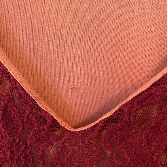 American Rag Burgundy Lace Dress 1X - Picture 3 of 4